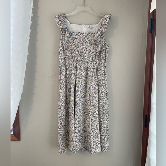 NWT Madewell Ditsy Floral Midi Dress - Picture 4 of 10